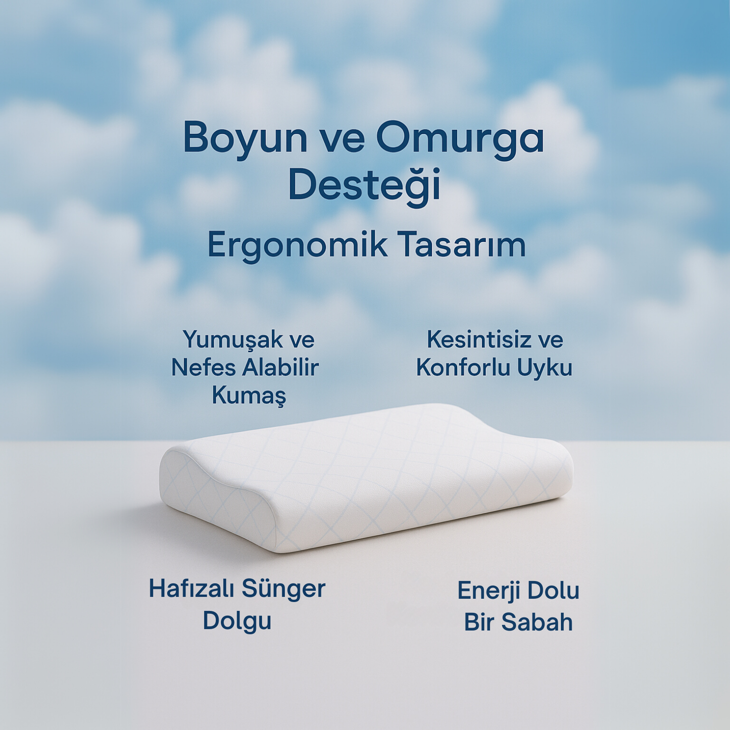 Mogany Bambu Ergonamik Boyun Yastığı