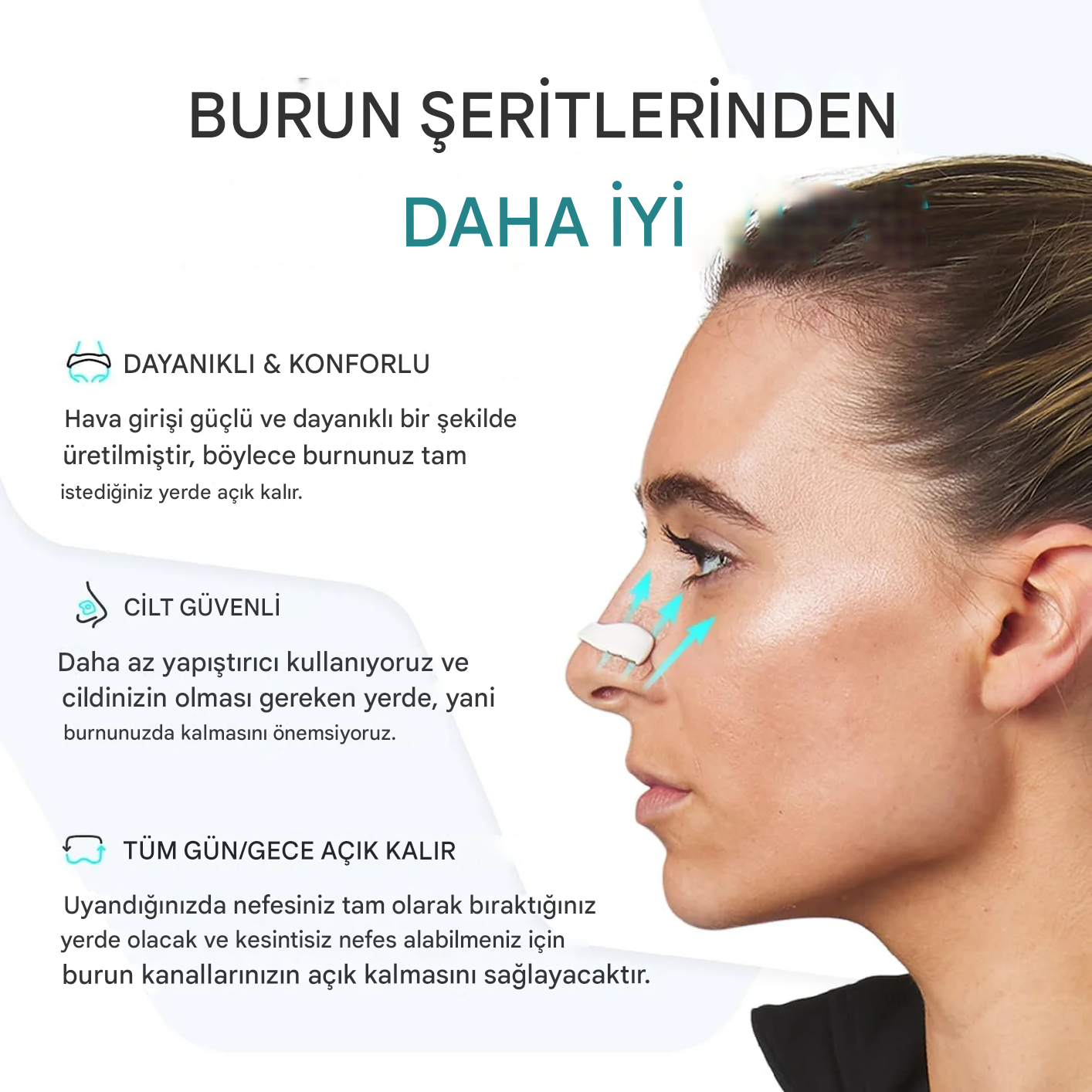 OXYBOOST™ - DAHA IYI NEFES ALMAK IÇIN MANYETIK BURUN BANTLARI KITI